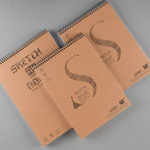 B5 livre de <span class=keywords><strong>croquis</strong></span> à spirale épaissie livre de <span class=keywords><strong>croquis</strong></span> d'art d'image de bobine de coquille dure avec le style ouvert de logo imprimé - Product Image 5