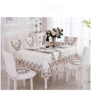 <span class=keywords><strong>Tovaglia</strong></span> ricamata in pizzo per la casa <span class=keywords><strong>elegante</strong></span> festa di nozze di natale copri tavolo e sedia per occasioni speciali - Product Image 2