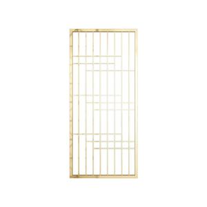 Paravent de séparation en acier inoxydable creux de style chinois moderne minimaliste pour la décoration de bureau, pour le salon - Product Image 1