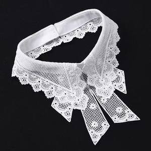 Wholesale TA Brand French Lace Embroidery Floret Collar Accessories Half <strong>Shirt</strong> Detachable Collar Women <strong>Dickey</strong> Sleeveless - Product Image 3