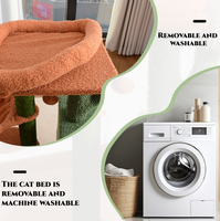 Meilleures ventes : Arbre à chat style cactus classique et mignon en bois et sisal, avec emballage carton, pour griffer et faire la sieste