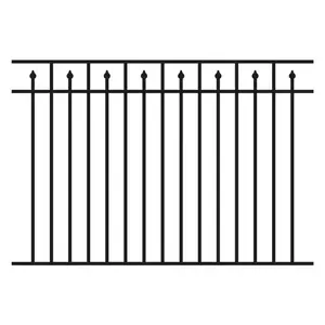Design economico del palo del recinto dell'acciaio inossidabile della piscina del giardino, prezzo del rotolo del filo spinato recinzione d'acciaio galvanizzata fen ISO 9001 fabbrica