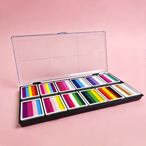 Ensemble de <span class=keywords><strong>maquillage</strong></span> professionnel pour <span class=keywords><strong>Halloween</strong></span> à base de plantes naturelles non toxiques à 12 couleurs, best-seller, pour enfants et adolescents, utilisation en vacances - Product Image 4