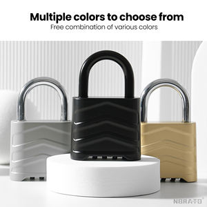 <span class=keywords><strong>Cadenas</strong></span> à combinaison à 4 <span class=keywords><strong>chiffres</strong></span> en alliage d'aluminium léger pour extérieur, avec manille courte et longue, pour une sécurité accrue - Product Image 4