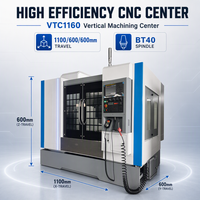 Centre d'usinage vertical CNC 4 axes haute précision VMC avec table rotative pour l'ingénierie de précision