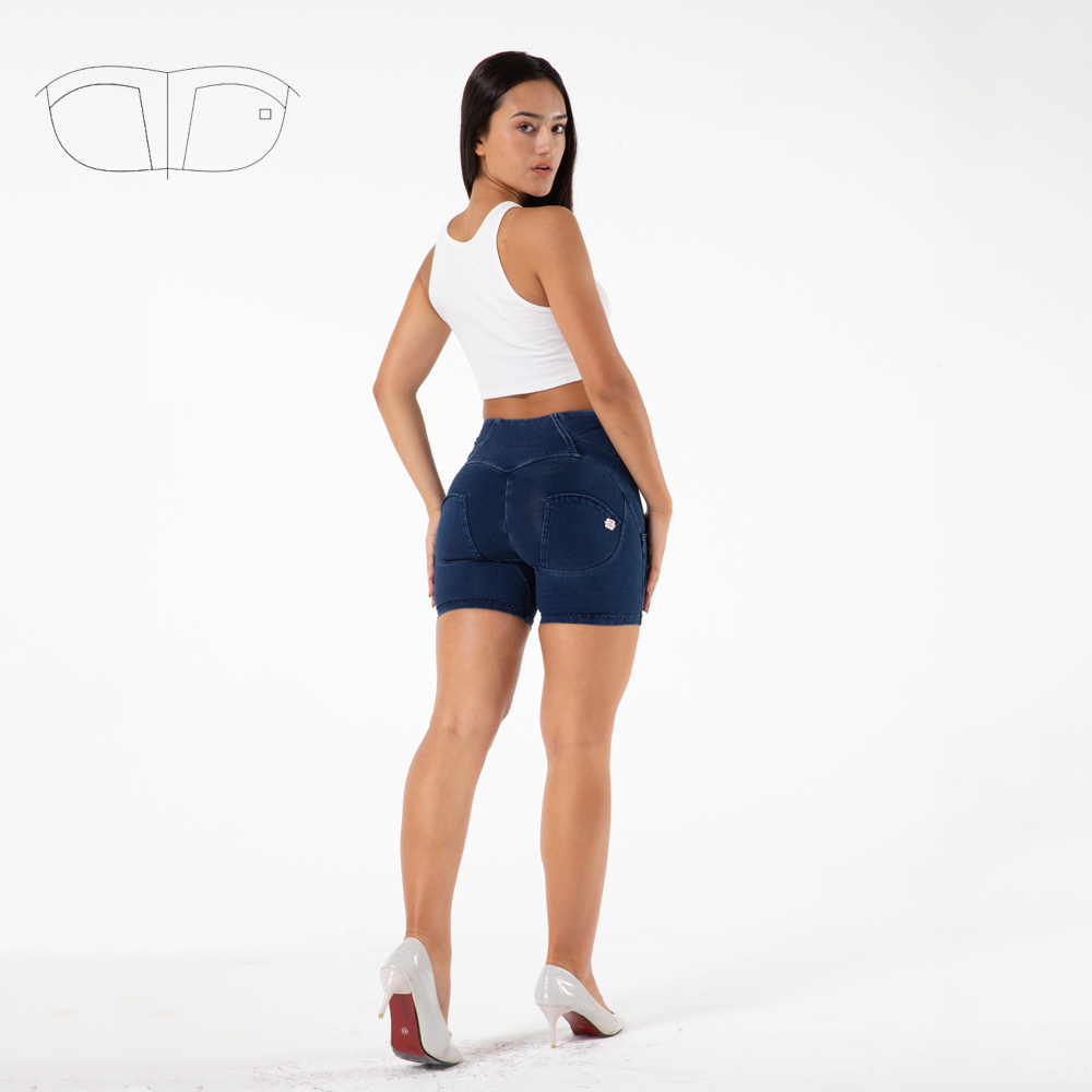 Женские узкие джинсовые шорты Shascullfites Melody в бразильском стиле с высокой посадкой, шорты для йоги