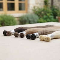 Cheveux brésiliens Remy à double trame, invisibles, Yaki, ondulés, cuticules alignées, 12-30 pouces, pré-épilés, sans colle, naturels et doux