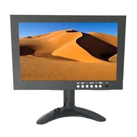 Monitor Komputer Industri 9 Inci Cangkang Logam TV Monitor LCD VGA AV RCA Antarmuka Video untuk Peralatan Industri Monitor