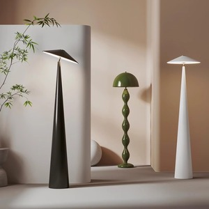 Lampadaire minimaliste nordique à LED avec interrupteur pour salon, chambre, bureau et lieux de détente - Product Image 2