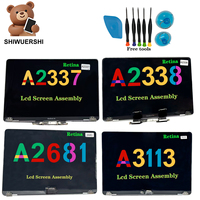 Layar LCD IPS Retina Laptop Baru A+ 13 Inci, Perakitan Lengkap Pengganti untuk Macbook Air A2337 A2338 A2681 A3113 Panel Layar