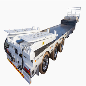Changchi 30ton công suất thấp loader đôi Hàn i-beam Chassis lowbed bán Trailer tri-trục thả boong widener để bán trong AU - Product Image 5