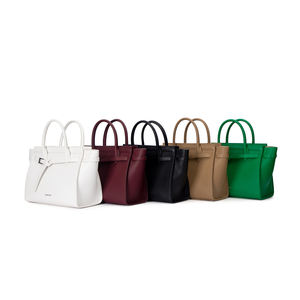 Elegante Borsa a Mano da Donna Personalizzata, Borsa Tote Verde alla Moda in Vera Pelle, Borsa da Lavoro in Pelle OEM per Donne con Accessori Coordinati - Product Image 3