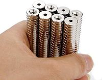 N52 Multi-Use Neodymium Magnets Strong Rare Earth Magnetic with Heavy Duty Countersunk Hole Countersunk Hole for Screw