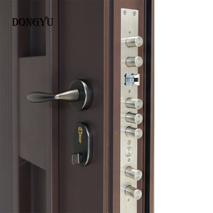 <span class=keywords><strong>Porte</strong></span> <span class=keywords><strong>d</strong></span>'<span class=keywords><strong>entrée</strong></span> battante minimaliste en aluminium moulé haute sécurité <span class=keywords><strong>avec</strong></span> panneau latéral en verre <span class=keywords><strong>fixe</strong></span>, conception antivol pour portes <span class=keywords><strong>d</strong></span>'appartement. - Product Image 5
