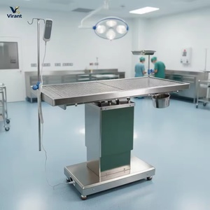 Mesa de Operaciones Veterinaria con Columna de Elevación, Bandeja de Instrumentos de Acero Inoxidable y Soporte para Vía Intravenosa para Cirugía en Hospitales Veterinarios - Product Image 2