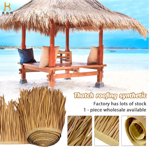 Tổng hợp rơm mái Tranh mái vật liệu nhựa rơm thatch cỏ nhân tạo mái gazebo nhân tạo thatch - Product Image 6