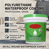 Revêtement imperméable en polyuréthane haute résistance, membrane liquide imperméable durable pour sous-sol et toiture