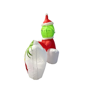 <span class=keywords><strong>Grinch</strong></span> Inflable Navideño <span class=keywords><strong>de</strong></span> 3.5 Pies con Letrero <span class=keywords><strong>de</strong></span> Feliz Navidad en la Pared, Luces LED Integradas para Decoración Navideña <span class=keywords><strong>de</strong></span> Jardín Exterior - Product Image 6