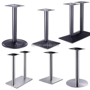 Bases de Mesa de Acero Inoxidable: Múltiples Estilos de <span class=keywords><strong>Base</strong></span> (Redondas/Cuadradas) para Mesas de Restaurante/Cafetería - Product Image 2