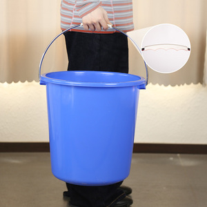 Pearl River Red <b>Plastic</b> 28L Eco-friendly Classic Design <b>Food</b> <b>Container</b> with Handles Round Shape Injection Molded Storage Bin - Product Image 3