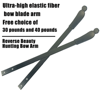 Kit de bras d'arc classique fait maison pour la chasse pêche bande de fibre de verre époxy membre d'arc feuille d'arc durable en fibre de verre personnalisée