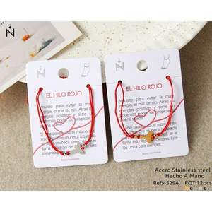 Bracelet de cheville en fil rouge en acier inoxydable pour femme, bijou tendance, design queue de poisson, cadeau - Product Image 3