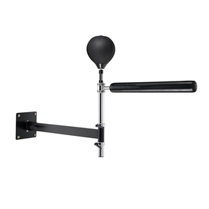 Wellshow Sport <span class=keywords><strong>Barre</strong></span> de spinning murale pour boxe <span class=keywords><strong>Barre</strong></span> de boxe réflexe <span class=keywords><strong>avec</strong></span> <span class=keywords><strong>punching</strong></span> <span class=keywords><strong>ball</strong></span> Entraîneur de vitesse réflexe réglable - Product Image 1
