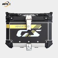 Coffre arrière de moto MTLX 45L grande capacité, résistant aux chocs, en aluminium, avec base à dégagement rapide pour la conduite quotidienne