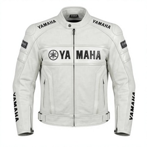 Veste en cuir durable pour motards de niveau 2 CE, en cuir de vache véritable/crocodile Ramaha, haute performance, pour la course à moto - Product Image 1