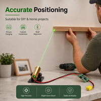 Module laser vert ZhonNa 532nm 35mW avec boîtier en cuivre, source lumineuse à diode pour positionnement et visée, accessoires d'alignement industriel