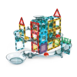 צינור צינור פלסטיק חוסם צעצועים 72 יח 'דיי הזזה מסלול בניין בלוקים צעצוע פאזל חינוכי - Product Image 2