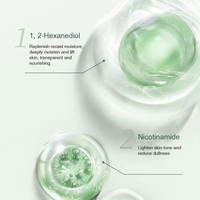 Kit de soin de la peau 3 en 1 Niacinamide Squalane Cactus Sérum éclaircissant anti-âge Soin de la peau Masque facial hydratant