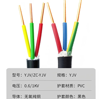 Câble d'alimentation industriel YUWAN YJV3*150+1*70 450V à basse tension, conducteur en cuivre, gaine en PVC, ignifuge classe C, Hebei