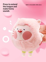 Timo Planet DongDong Sheep Mignonne Poupée en Peluche en Polyester avec la Langue Sortie, Jouet Surprise en Boîte, Anti-stress, Cadeau d'Anniversaire
