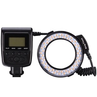 Anneau lumineux LED pour selfie 3000K-15000K, 48 LED, écran LCD, 4 modes de flash, piles 4xAA, diamètre 28cm, éclairage haute performance pour appareil photo