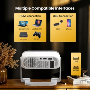 Proyector Portátil Mini con Enfoque Automático, 720p HD 4K, 200ANSI Lúmenes, para Películas, Juegos al Aire Libre, Sistema Operativo Android 14, Aprendizaje DIY para Niños - Product Image 5