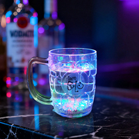 Mug à bière LED en gros, tasse lumineuse claire clignotante, vaisselle de fête pour discothèque, festival, carnaval, événements nocturnes, cadeaux OEM