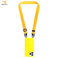 Hot Selling Afneembare Mannelijke Crossbody Ketting Siliconen Webbing Eendelig Mobiele Telefoonhoesje Met Riem Voor Iphone 14 & 15
