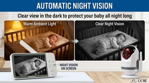 Monitor para Bebés KT567W con IA, Pantalla de 5 Pulgadas, Cámara HD 720P, WiFi, Videocámara para Niñera, Aplicación Tuya, 5000mAh, Audio Bidireccional, Pan-Tilt-Zoom, VOX - Product Image 6