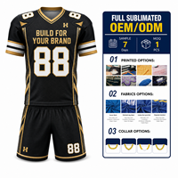 Maillot de football américain personnalisé avec numéro imprimé, livraison à temps, uniforme de football américain en polyester pour les équipes de tournoi