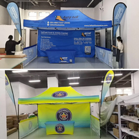 Tente de stand d'exposition pliable, structure en aluminium, imperméable, résistante aux UV, personnalisable 10x10 3x3m, gazebo extérieur pour événements et promotions