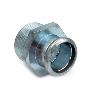Manchon de raccordement en acier au carbone à filetage mâle, à sertir, mixte, 1 1/2 x 42, pour raccord de tuyauterie - Product Image 1