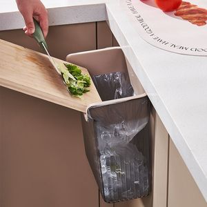 Transparent Pet Kitchen Hanging Trash Can <b>Square</b> Cabinet Door Storage <b>Bin</b> For Waste Management - Product Image 4