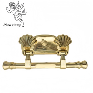 Poignée de cercueil pivotante en stock avec barre de cercueil pivotante en plastique et métal pour les funérailles - Product Image 1