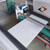 Machine automatique de perforation de film plastique, machine de perforation de film de paillage, machine de perçage de trous pour film vinyle pour serres