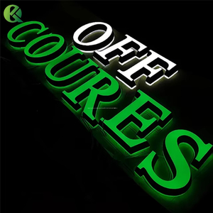 カスタムドロップショッピングアクリル文字LED看板会社ネームボードホテル病院公園装飾DC電源付き - Product Image 6