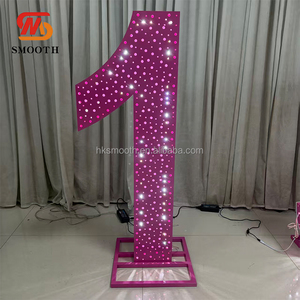Letras Luminosas LED con Patrón de Cielo Estrellado, Nuevas de Fábrica, Metálicas Perforadas, para Bodas y Fiestas de Cumpleaños - Product Image 1