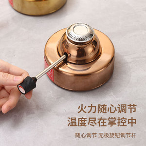Fornello Portatile a <span class=keywords><strong>Gas</strong></span> per Hot Pot con Pentola in Acciaio Inox 304 Non Rivestito, per Uso Commerciale, Campeggio e Attività all'Aperto - Product Image 4