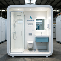 Unit Kamar Mandi Prefabrikasi Portabel Pemasangan Cepat Kamar Mandi Modular untuk Bangunan Sementara
