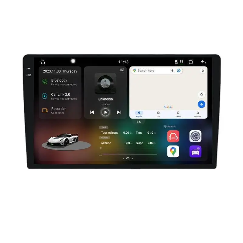 Meihua 7870 5G Universele Auto Dvd-Speler Android 13 2.7Ghz Met 3d Ui Gps Navigatie Android Carplay Systeem Head Unit
